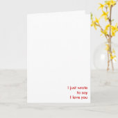 ただ君を愛していると言うだけだ カード (黄色い花)