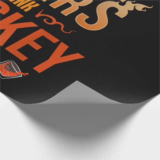 ただ吸いたいのはウイスキー飲みリラックスたい ラッピングペーパー (角)