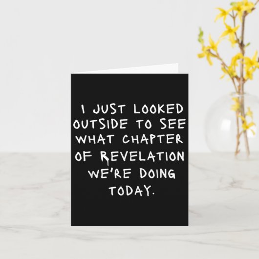 ただ外を見て旅行の一章を見た カード (黄色い花)