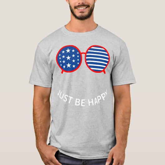 ただ幸せである Tシャツ (正面)