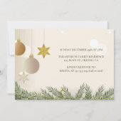 ただ愛のホリデーウェディングエロープメントパーティー 招待状 (裏面)