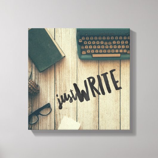ただ書こう 12" x 12", 1.5", キャンバスプリント (正面)