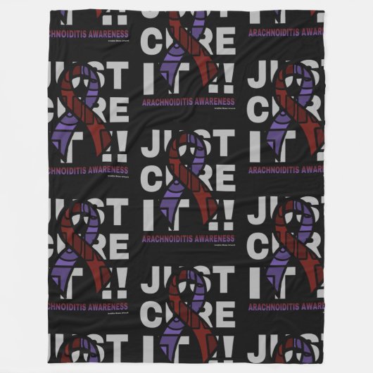 ただ治すだけ…くも膜炎 フリースブランケット (正面)