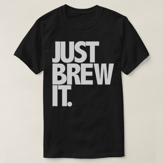 ただ淹れるだけ!楽しいコーヒー・ビール・紅茶の淹れ方 Tシャツ (デザイン正面)