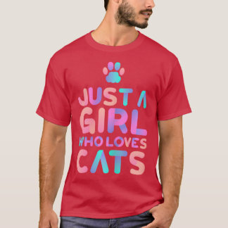 ただ猫が好きなだけ 可愛い猫好き レトロ Tシャツ