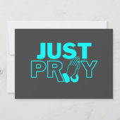 ただ祈って 招待状 (正面)