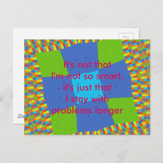 ただ私が馬鹿なポストカードじゃないのよ ポストカード (正面/裏面)