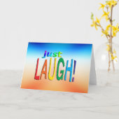 ただ笑う カード (黄色い花)