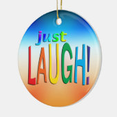 ただ笑う セラミックオーナメント (左)