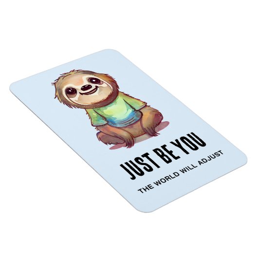 ただ笑顔で励ましの言葉を幸せに マグネット (右側)