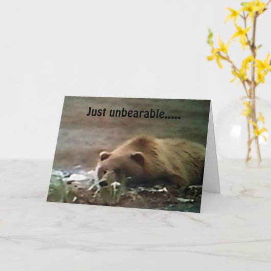 「ただ耐え難い」と言恋しく思ってたまらない！! カード (黄色い花)