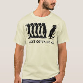 ただ自分らしく生きるペンギン Tシャツ (正面)