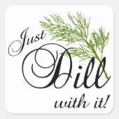 ただ苦しむ スクエアシール (正面)