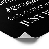 ただ行動を話さない単にショーを言わないprom ポスター (角)