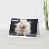 ただ言いたかった**ハッピーバースデー**かわいこちゃん カード (正面)