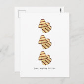 ただ言ってるだけだけど、ハローハイ、ハロー、ハロミチーズって面白いよね ポストカード (正面/裏面)