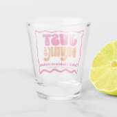 ただ酔った レトロ 酔った愛 独身最後の女友達パーティー ショットグラス (裏面)