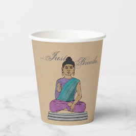 ただ静かに座っている仏像を呼吸 紙コップ