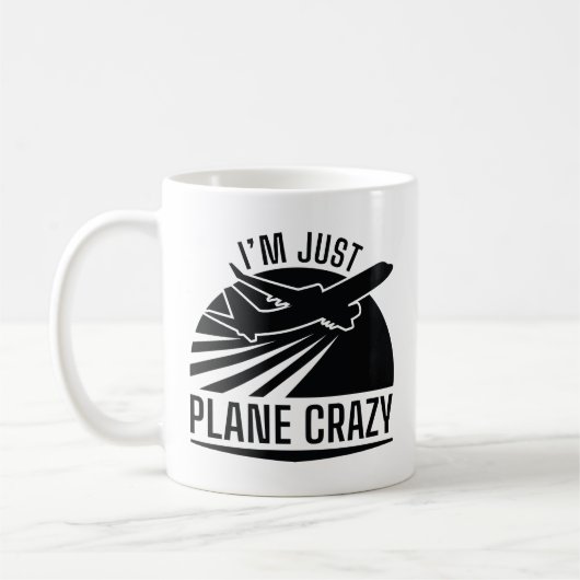 ただ飛行機好きなだけ コーヒーマグカップ (左)