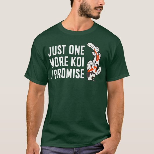 ただ1つのコイ私は可愛いコイ恋人を約束 Tシャツ (正面)