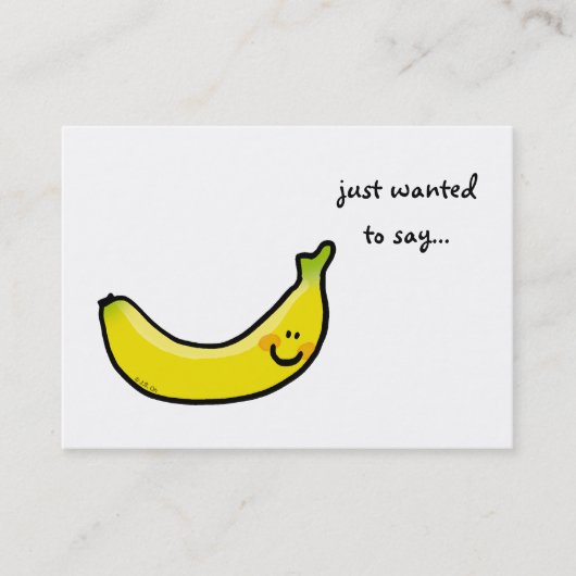 ただ…（バナナ）名刺 名刺 (正面)