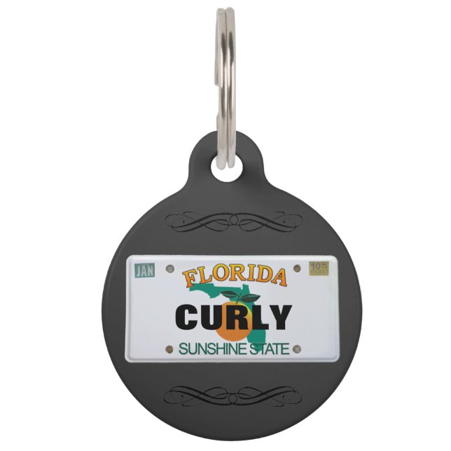 (ただ)フロリダペットのために; -) ペット　ネームタグ (正面)