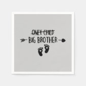 たった一人の子供が今ビッグブラザーを渡った スタンダードカクテルナプキン (正面)