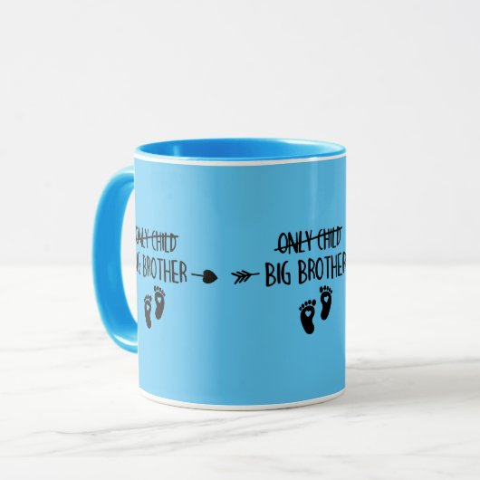 たった一人の子供が今ビッグブラザーを渡った マグカップ (正面左)