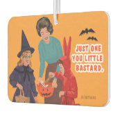 たった一人の小さな浮浪者！面白いハロウィーン。 カーエアーフレッシュナー (左)