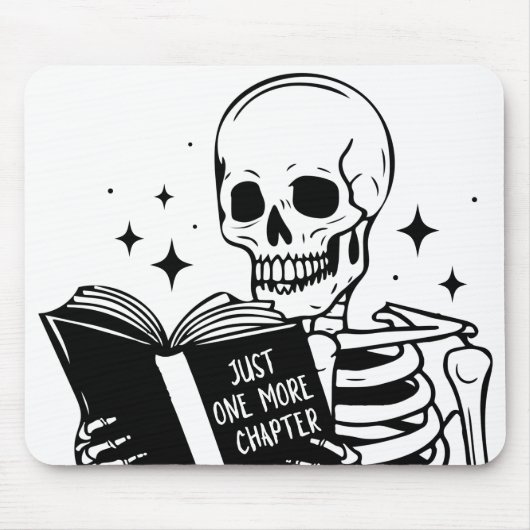 たった今一章だけ Skeleton 読書家 マウスパッド (正面)