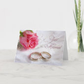 たった今結婚しましたかちょうど駆け落ちされた発表 案内状 (正面)