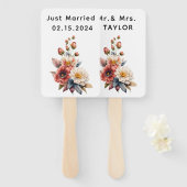 たった今結婚しましたさんそしてミセス |の結婚フローラ ハンドファン (正面&裏面)