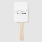 たった今結婚しましたさんそしてミセス |の結婚モノグラム ハンドファン (正面)