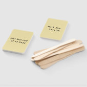 たった今結婚しましたさんそしてミセス |の結婚モノグラム ハンドファン (組立なし)