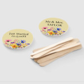 たった今結婚しましたさんそしてミセス |結婚の山花 ハンドファン (組立なし)