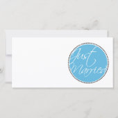 たった今結婚しましたのアナウンスカード 案内状 (正面)