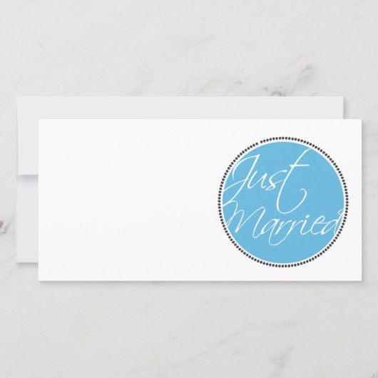 たった今結婚しましたのアナウンスカード 案内状 (正面)