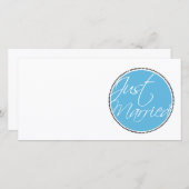 たった今結婚しましたのアナウンスカード 案内状 (正面/裏面)