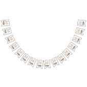 たった今結婚しましたのエレガントな金ゴールドのタイポグラフィの結婚披露宴 バンティングフラッグ (全)