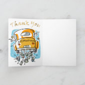 たった今結婚しましたのサンキューカード(2B) サンキューカード (内部)