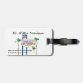 たった今結婚しましたのラスベガスの結婚式 ラゲッジタグ (裏面横)