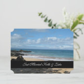 たった今結婚しましたの写真カード 案内状 (スタンド正面)