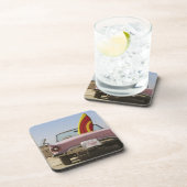 たった今結婚しましたの印およびサーフボード コースター (右側)