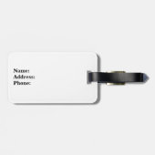 たった今結婚しましたの氏および夫人荷物は彼女のために付きます ラゲッジタグ (裏面横)