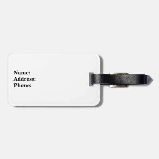 たった今結婚しましたの氏および夫人荷物は彼女のために付きます ラゲッジタグ (裏面横)