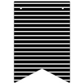 たった今結婚しましたの白黒結婚式の旗布 バンティングフラッグ (第2の旗)