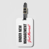 たった今結婚しましたの荷物は新しい管理の下で|に付けます ラゲッジタグ (正面縦)