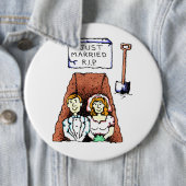 たった今結婚しましたの裂け目ボタン 缶バッジ (インサイチュ)