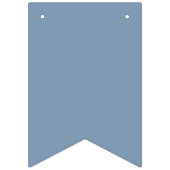 たった今結婚しましたほこりっぽいブルーの新しい発表 バンティングフラッグ (第2の旗)