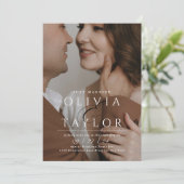 たった今結婚しましたアンパサンド絡み合い2写真結婚の 招待状 (スタンド正面)